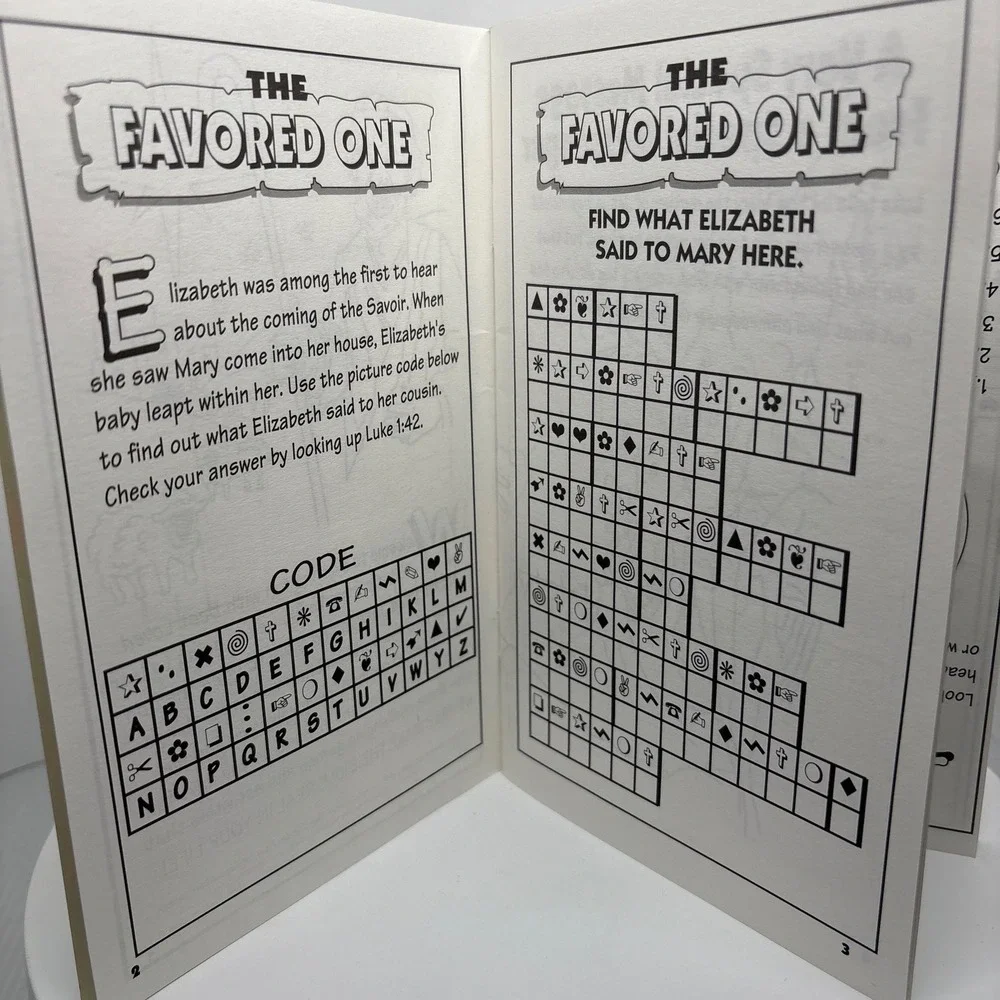 Bible‎ Stories The Story of the Wisemen Activity Book Christmas Puzzles Coloring